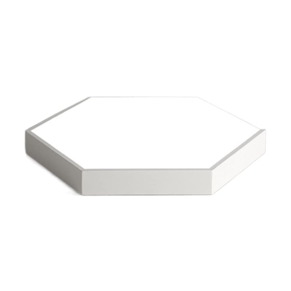 COSFEEL LED Flush Mount Ceiling Light Simple Hexagon Panel Light Modern Surface Mount Ceiling Lamp Slim Modern Panel Light(3000K Warm Light) For Kitchens, Aundry, Bedrooms, Hotel Etc