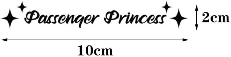 Passenger Princess Sticker, Waterproof Vinyl Decal Car Mirror Sticker, Window, Bumper, Rear View Mirror, Phone - Image 2