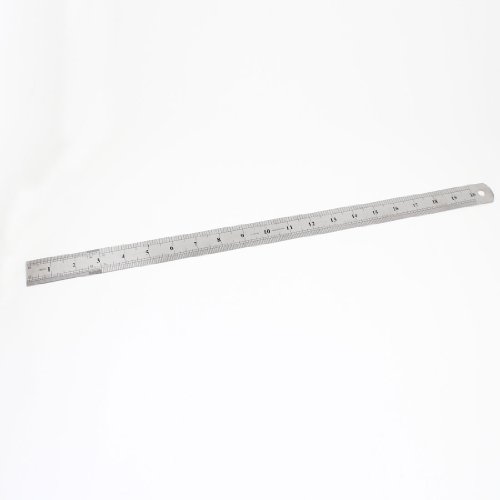Aexit Measurement Tool Measuring Tools Stainless Steel Imperial Straight Ruler 50cm 20 Inch Model:11as493qo619
