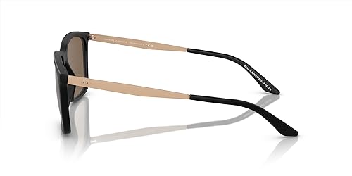 Image of Armani Exchange mens Ax4138sf Low Bridge Fit Rectangular Sunglasses