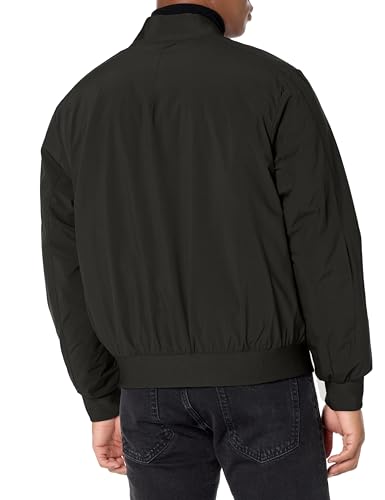 DKNY Mens Clean Zip Front Bomber Jacket2