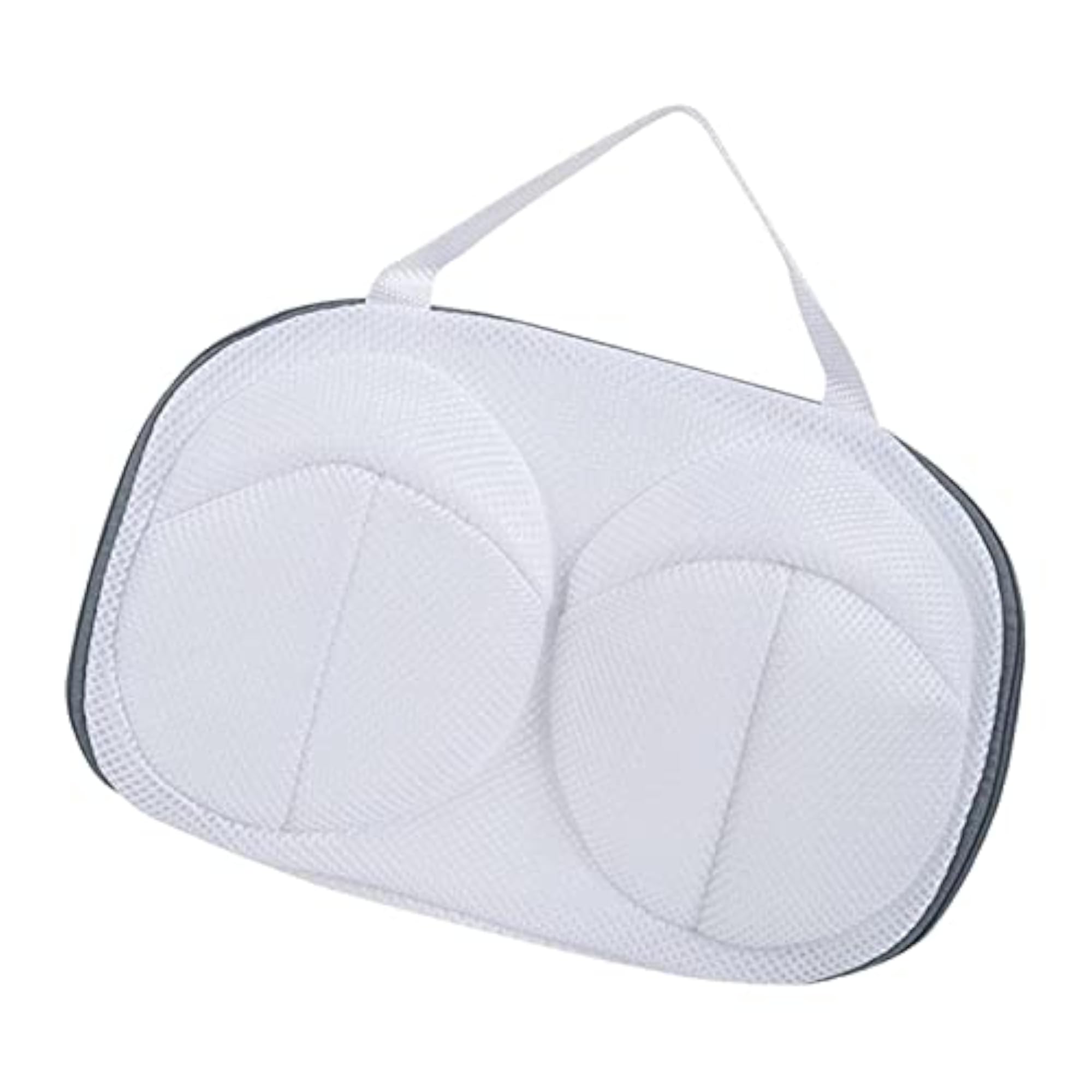 Bra Washing Bag for Air Drying & Hanging, Gray Edge
