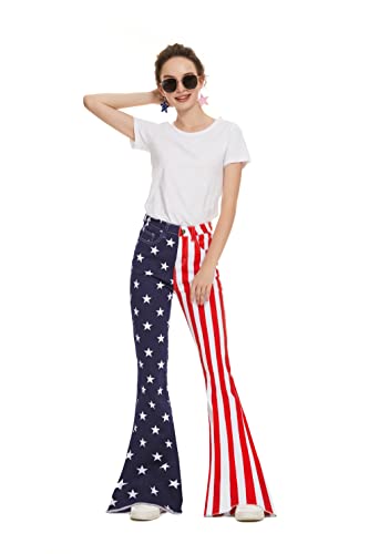 Bell Bottom Jeans for Women High Waist Stretch Denim Slimming Flared Classic Juniors Bootcut Disco Pants4