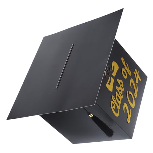 Alipis Sophisticated Graduation Card Box Grad Cap Shape Graduation Party Accessory Grad Message Holder