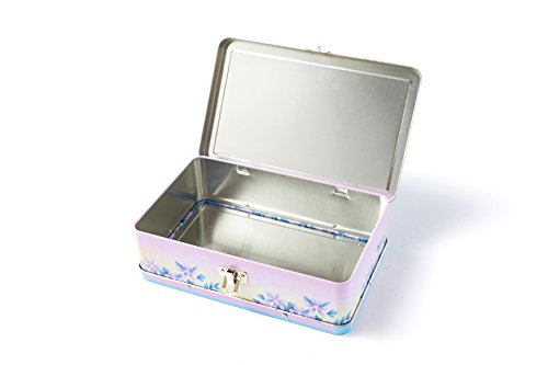 Image of DAHO Metal Storage Box with Hinge for Office, School, Home, Makeup, Arts & Crafts and Accessories (Enjoy the Ride)
