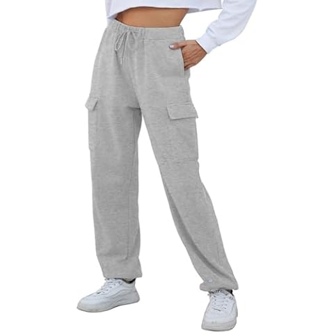 Larmliss Women's High Waist Cargo Sweatpants Cover