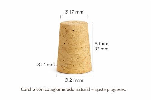 Miniatura 6 de Taninea Botellas Cristal Vacías Para Vino 750 Ml Blanca Transparente Con Corcho Cónico Natural Pack 12 Tipo Bordelesa Reutilizables Para Vino Casero, Licores, Aceites Y Vinagres