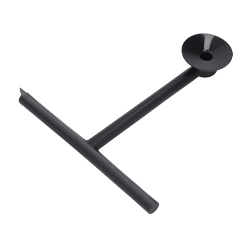 Image of Shower Squeegee for Glass Doors, Reusable Silicone Window Squeegee Bathroom Squeegee with Non Slip Handle and Suction Cup for Glass, Window, Door, Mirror, Car Windshield (Black)