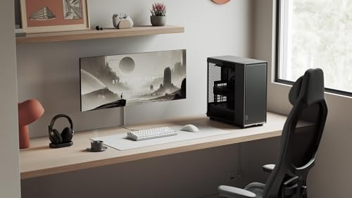 Image of Fractal Design Epoch Black - Tempered Glass Light Tint - High Airflow PC Gaming Case - Mesh Front Panel - Three Momentum 12 Fans Included - Spacious Interior - ATX /mATX /ITX Support