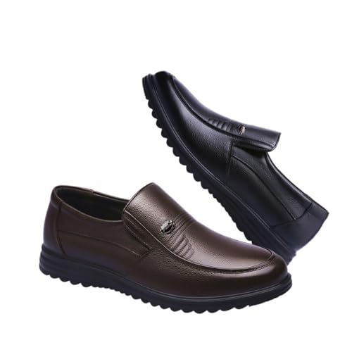 Spring and Autumn Men's Business Shoes for Middle-Aged and Elderly People, Casual Breathable Shoes Oxfords(7)4