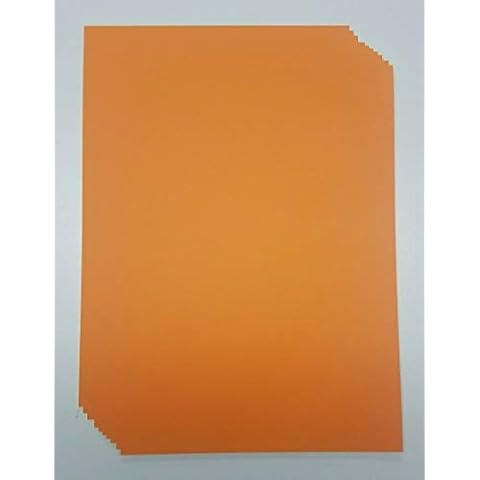 A4 Orange Card Stock x 10 Sheets, 240gsm (297mm x 210mm) - Stella Crafts Cover