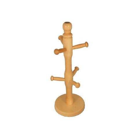 Q & H Large Wooden Mug Tree for 6 Mugs Cover