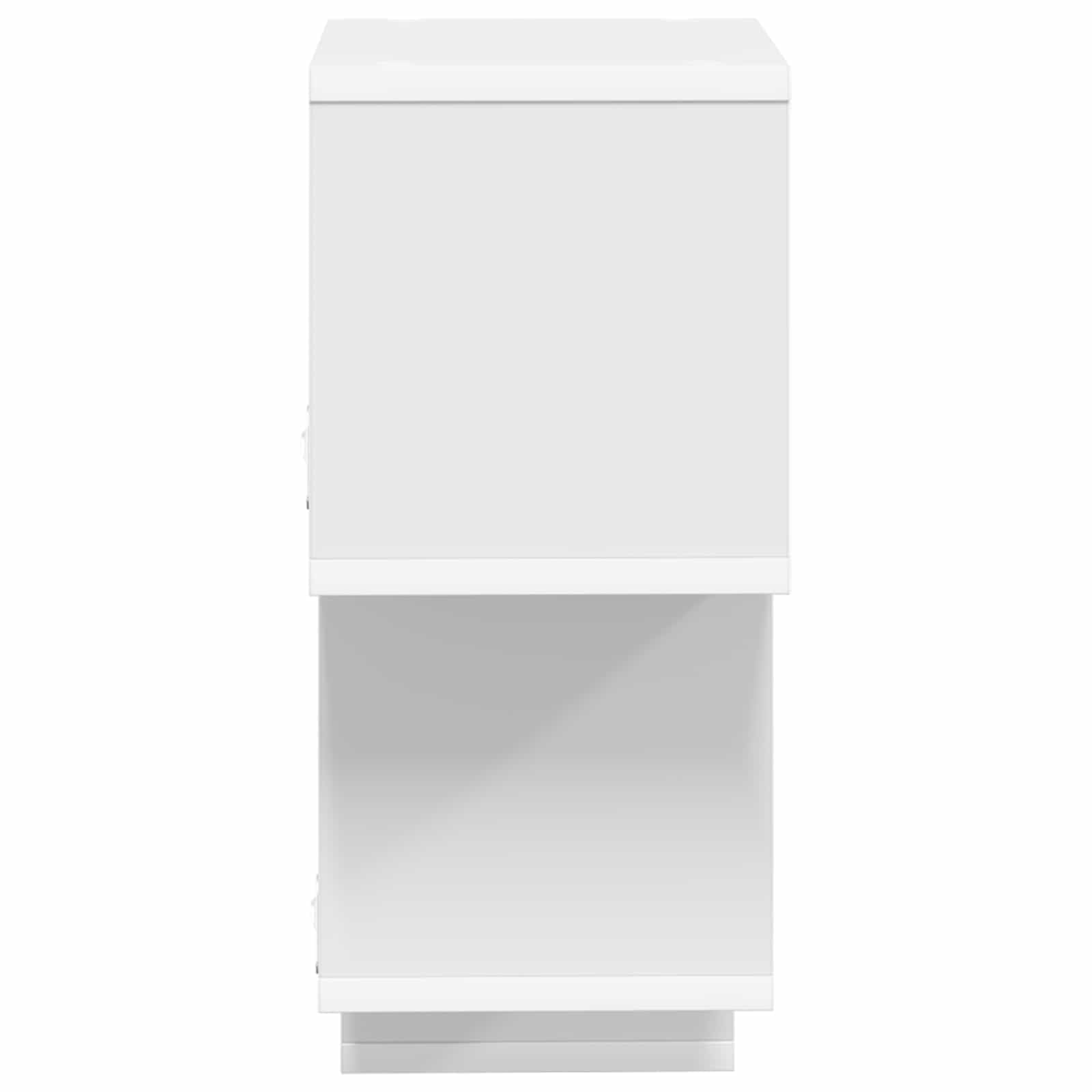 Scaffale sospeso da parete, bianco, 87 x 20 x 55 cm, in legno, da appendere, per soggiorno, camera da letto, cucina, ufficio