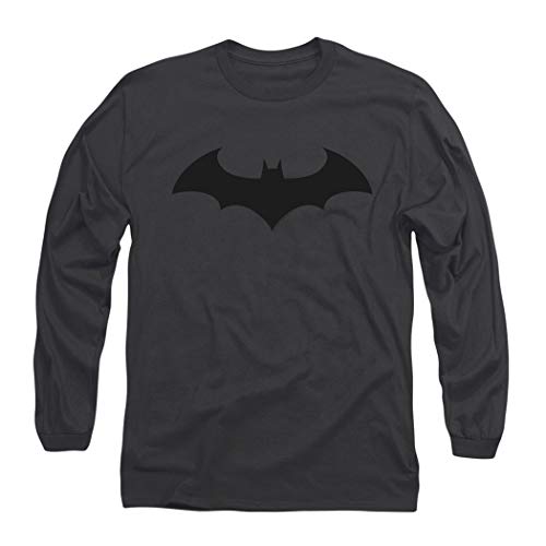 Popfunk Batman Bat Longsleeve T Shirt & Stickers (Large) Charcoal
