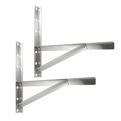 KICHOUSE 2Stücke Faltbare Wandhalterung Für Klimaanlage Aus Stabile Dreiecksstruktur Korrosionsbeständig Einfache Installation Für Kleine...