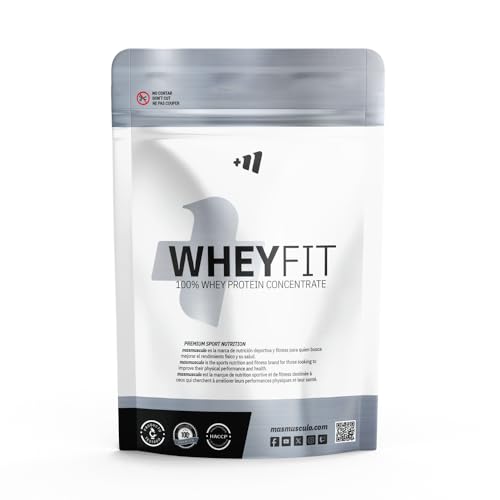 MASMUSCULO - MM Fit Line - Proteína Whey - Proteína Suero de Leche - 1 kg - Recuperador Muscular - Mejora el Rendimiento Físico - Aumenta la Masa Muscular - Sabor Neutro
