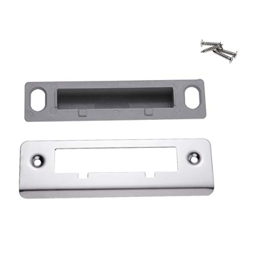 DOITOOL Stainless Steel Security Door Guard Lever Action Flush Bolt Latch Slide Bolt Lock (Light Grey)