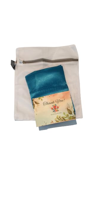 Miniatura 2 de Luxury Handmade Satin Pillowcase (Blue)