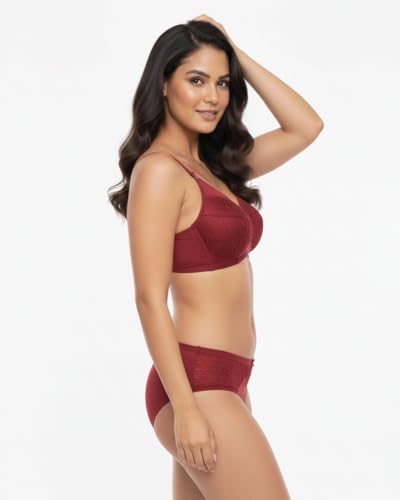 Image of Women's Everyday Cotton Bra | Medium Coverage | Non-Padded Bra | Non Wired | Seamless Moulded Cups | Anti Bacterial Tech | Keeps You Fresh | No Slip Soft Straps | (Flora Set)
