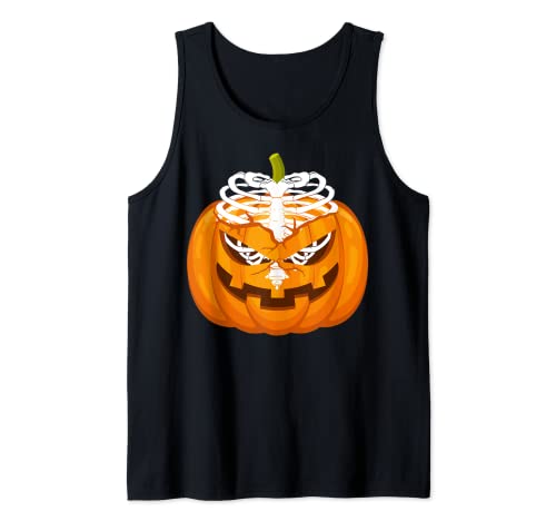 Radiology Halloween Calabaza X-Ray Skeleton Love Costume Camiseta sin Mangas