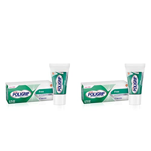 Super Poligrip Free Travel Size, 0.75-Ounce Package (Pack of 2)