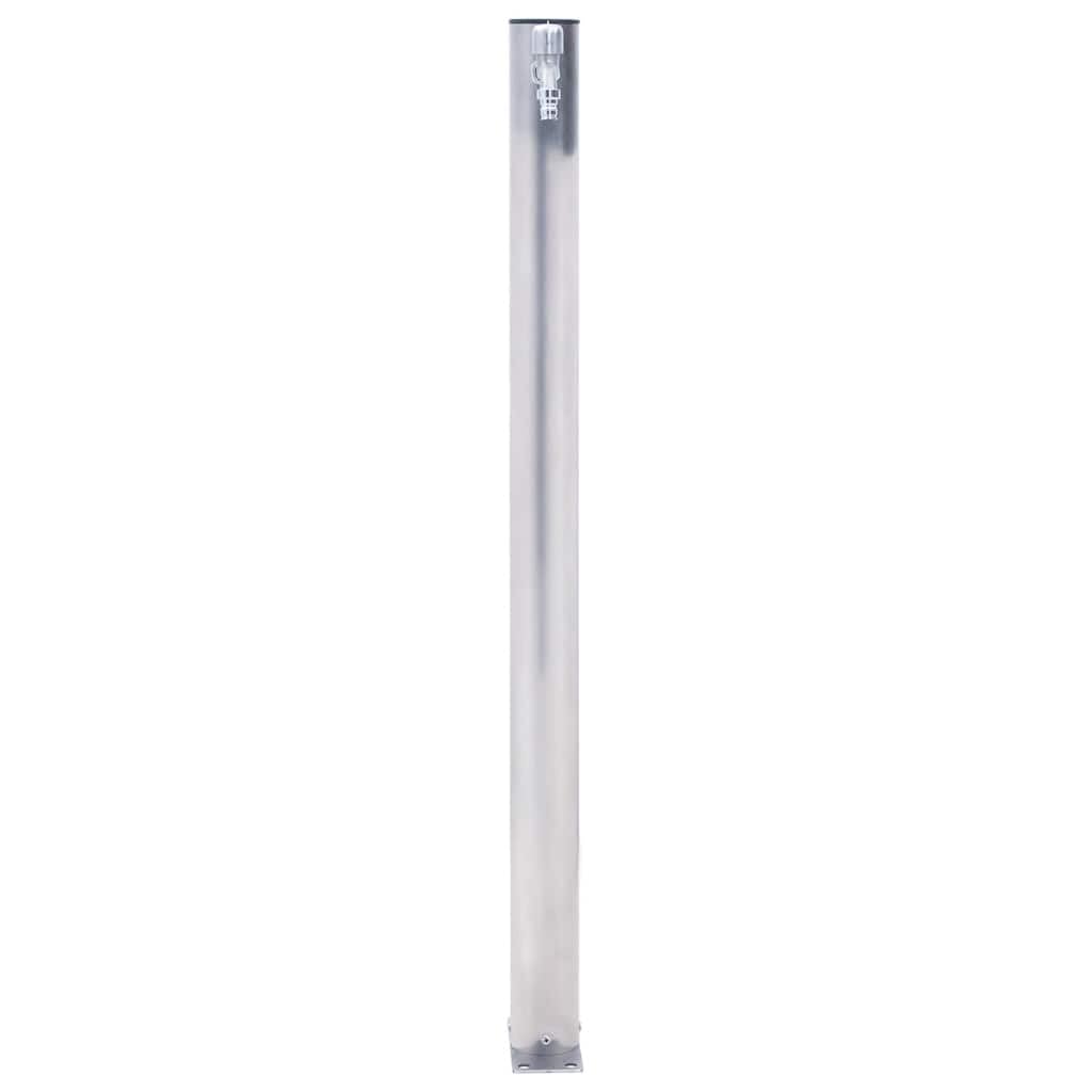 Generisch Columna de agua para jardín, diseño cuadrado, estación de agua resistente a la intemperie para jardín, terraza y patio (80 cm, redonda)