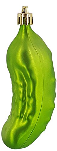 My-goodbuy24 Weihnachtsbaumanhänger Weihnachtsgurke Saure Gurke - bruchsicher - Baumschmuck Weihnachten grün - hoch 11,5 cm - Festliche Weihnachtsdekoration (1 Stück) Cover