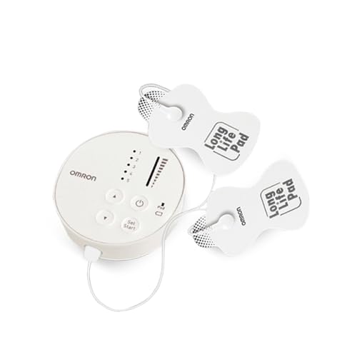 Image of Omron HV F013 Corded Electric TENS Electronic Machine for Nerve Stimulator and Body Massager (White)
