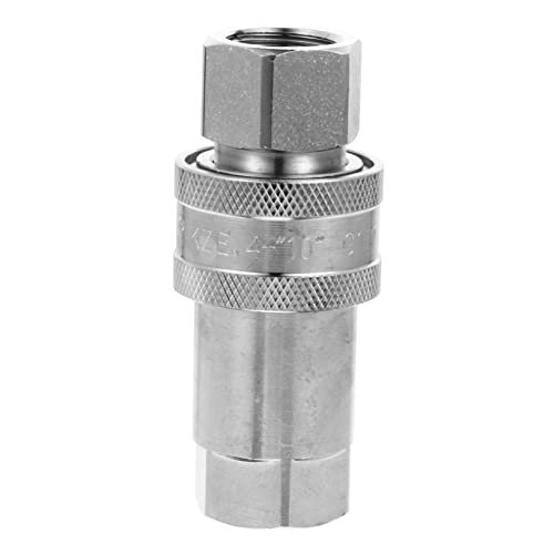 Garneck Quick Connect Pressure Washer Adapter Carbon Steel Hydraulic Connector Double Shut-off Seal
