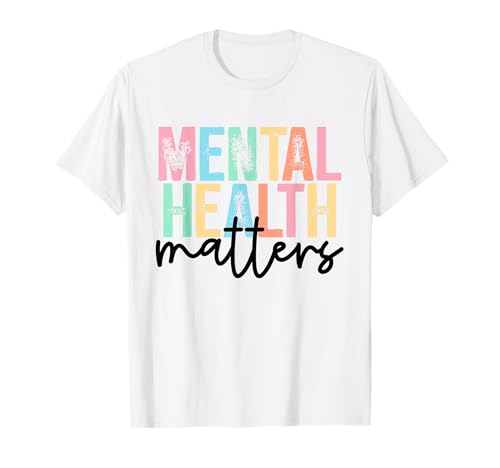 Funny Vintage Mental Health Matters Mental Health Awareness T-Shirt