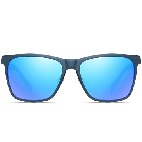 Image of DUCO Mens Sunglasses Polarized UV Protection Retro Rectangular Frame Sun Glasses for Driving Fishing 100% UV Blocking 3029H