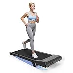 SupeRun Walking Pad, Under Desk Treadmill, 3 in 1 Portable Treadmill with Remote Control LED Display, 2.5 HP Quiet Walking Jogging Machine for Office Home Use, 300 Lbs Capacity