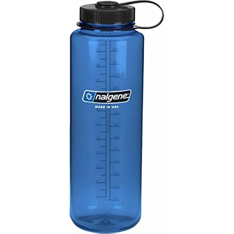 Nalgene Titan Wide Mouth Water Bottle, Blue, 48oz, Model Number: 340607 Cover