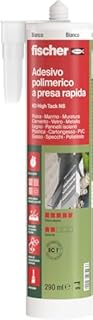 Fischer KD High Tack Sigillante Adesivo ad Altissima Presa Iniziale, Incolla e Sigilla, Forte e Veloce, Bianco