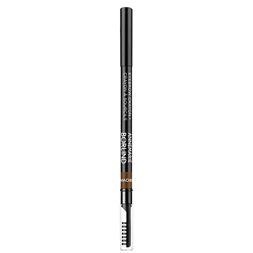 ANNEMARIE BÖRLIND AUGEN EFFECTIVE NATURAL BEAUTY Eyebrow Crayon Brown Pearl (1 g) - Für Mühelos Voluminöse Augenbrauen und Pflege mit Wertvollen Ölen, Ohne Mineralölderivate und Mikroplastik, Vegan
