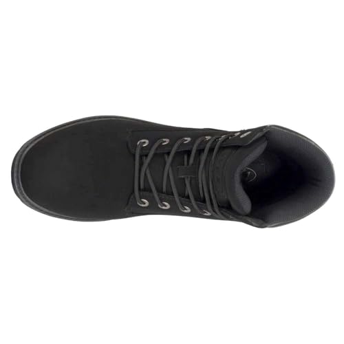 Lugz Mens Brace Hi Fleece Round Toe Lace Up Casual Boots Ankle - Black - Size 10 D4
