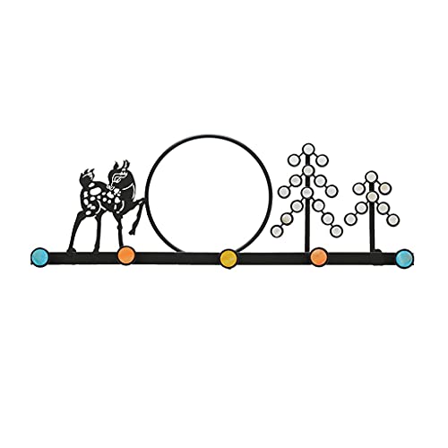XAoSCd Perchero De Pared, Perchero De Metal Creativo Chino para Colgar En La Pared, para Dormitorio, Sala De Estar, Pasillo, Decoración, Colgante De Color, para Colgar Bolsos, L,