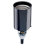Legrand Pass & Seymour 4155CC10 Phenolic Medium Base A26 Lampholder, Candle Socket, Bottom Turn Knob, Black (1 Count)