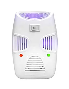 PEST REJECT Ultrasonic Pest Repeller to Repel Rats, Cockroach, Mosquito, Home Pest & Rodent Repelling Aid for Mosquito, Cockroaches, Ants Spider Insect Pest Control Machine (White with Green Light)