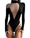 CORIRESHA Women's Fashion Sexy Halter V-Neck Slim Fit Long Sleeve Jumpsuit