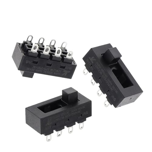 Interruptor deslizante de 12A 250V LQ-103H ideal para sustituir selectores de tres vías rotos
