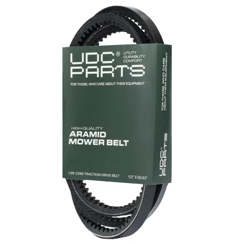UDC Parts 139-2399 Traction Drive Cogged Belt, 1/2" x 60.63", Aramid Cord