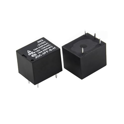 Relais électromagnétique 12V 4 broches JQC-3FF pour circuits électroniques