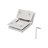 BE-TOOL Glass Clamp Stainless Steel, Adjustable Glass Brackets Heavy Duty Clamps for Shower Stairs Balustrade Balcony Handrail for 8-12mm/0.32-0.47in Glass, Mirror