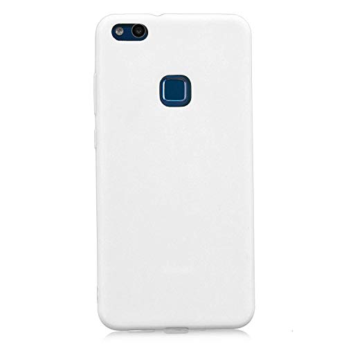 cuzz - Carcasa para Huawei P10 Lite (1 Pieza Protectora de Pantalla de Cristal Templado) Color sólido Premium Flexible Flexible de Silicona TPU Funda Delgada Ultra Ligera Antideslizante antigolpes