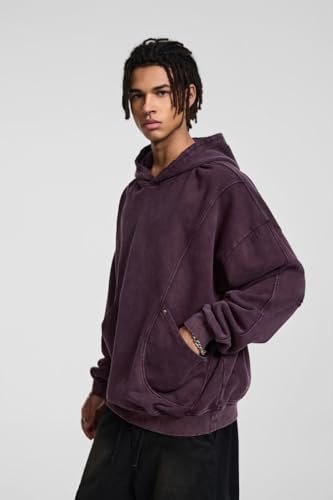 Mens Oversized Acid Wash Hoodies Vintage Baggy Hoodie Unisex Streetwear Pullover for Teens3
