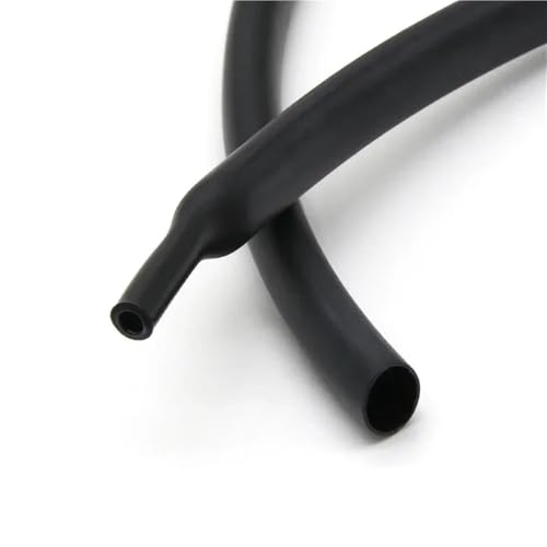 Cubierta de contracción térmica, Tubo termocontraíble del 3:1 con diámetro Negro Claro Doble del Tubo del Pegamento de la Pared 1,6 a 50m m(6.4MM*40 Meters)