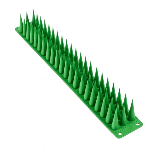 Image of Bird Spike 40 Piece Green | Pigeon Bird Control Spikes for Balcony, Railing, Window, AC & Roof