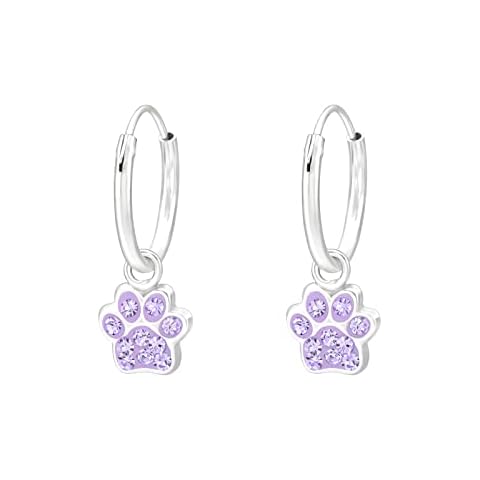 Laimons Pendientes de aro para niños y niñas, plata de ley 925 Cover