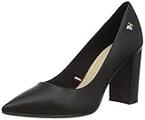  Tommy Hilfiger Damen Feminine Leather HIGH Heel Pump Pumps, Schwarz (Black Bds), 41 EU